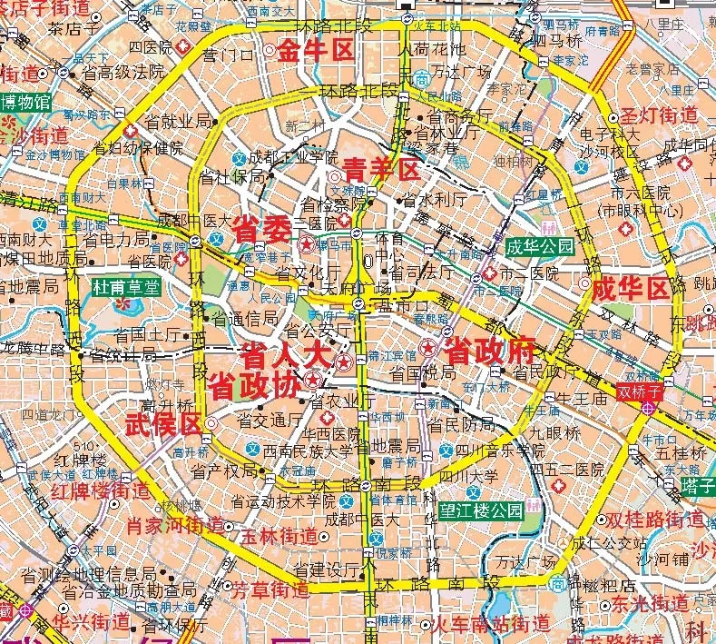 成都市最新分区地图概览